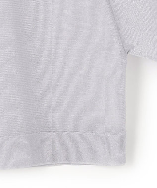 23区 S 【APPLAUDIR】グロッシーニット ボレロカーディガン シルバー系