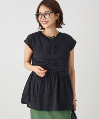 CRAFT STANDARD BOUTIQUE インド綿ドット刺繍ブラウス