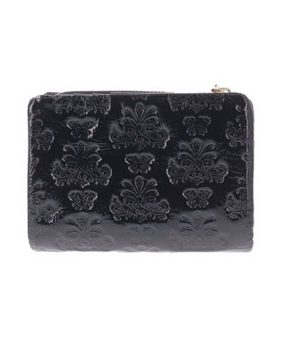 ANNA SUI マープル 内Lファスナー二つ折り財布 クロ
