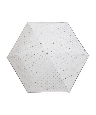 MOONBAT POLO RALPH LAUREN（ポロ ラルフローレン）晴雨兼用日傘 ドット 遮光率100% 遮熱 遮熱 UV オフホワイト