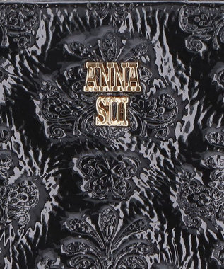 ANNA SUI マープル 内Lファスナー二つ折り財布 クロ
