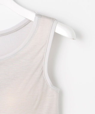 自由区 L 【ワコールコラボ・2点SET】シアーチェックニット プルオーバー グレー