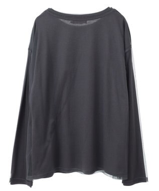 AMERICAN HOLIC ＳＥＴ　チュールＴ＋ロゴＴ Charcoal Gray