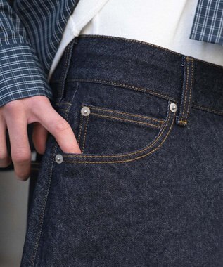 WEGO 【ユニセックス着用ITEM/SMLサイズ展開】スーパーバギーデニムショーツ デニムインディゴ