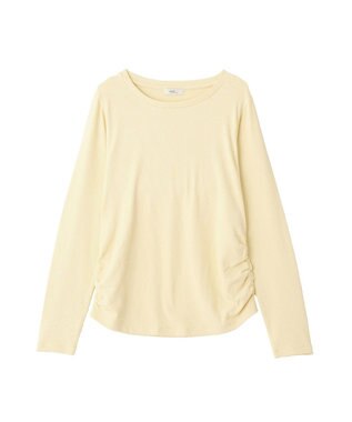 earth music&ecology サイドギャザープルオーバー Light Yellow