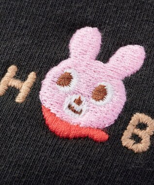 MIKI HOUSE HOT BISCUITS 【80-120cm】 ワンポイント ロングパンツ チャコールグレー