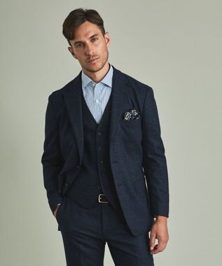 GOTAIRIKU 【セットアップ対応 / AIRY MOVE】RENEWOOL セットアップべスト ネイビー系8