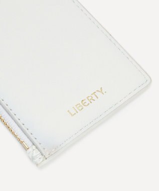 LIBERTY. アイフィス ジップド カードケース ホワイト