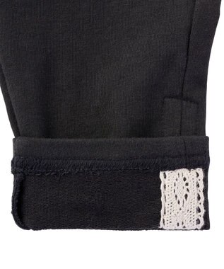 MIKI HOUSE HOT BISCUITS 【80-120cm】 ワンポイント ロングパンツ チャコールグレー