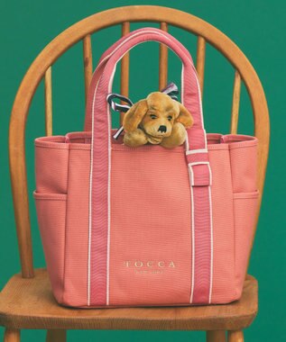 TOCCA POINT OF RIBBON CANVASTOTE キャンバス トートバッグ ピンク系