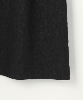 組曲 フラワーラメジャカード ジャンパースカート ブラック系