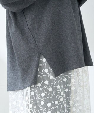 earth music&ecology グラフィックロンＴ Charcoal Gray