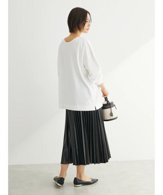 Green Parks 前後でも着れちゃう万能長袖ロンＴ Off White