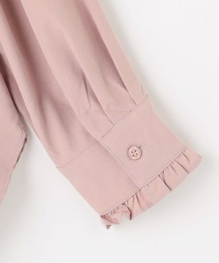 ANY SIS S ピンタックフリル シャツ ピンク