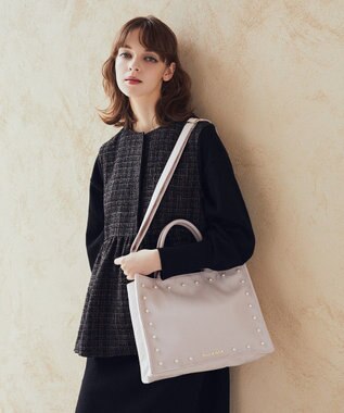 Maison de FLEUR パール2Wayトートバッグ