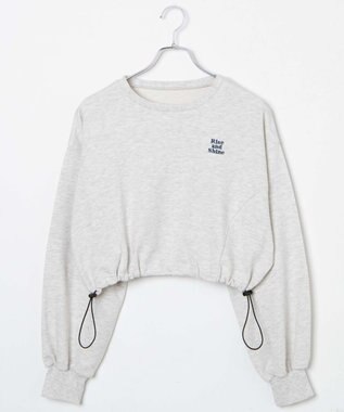 WEGO ドロストデザインPOスウェット 杢グレー
