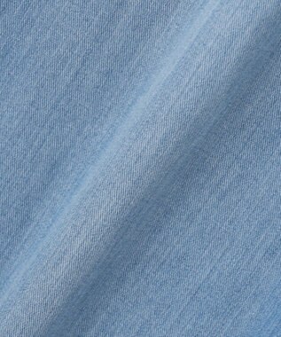 J.PRESS LADIES 【洗える】5ozバージラコンパクト デニム セミワイドパンツ ユーズド系