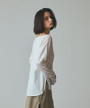 GRACE CONTINENTAL 天竺ドルマントップ ホワイト