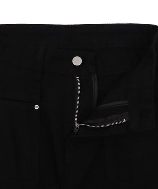 WEGO マルチポケットワイドカーゴパンツ ブラック