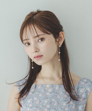 TOCCA PEARL STATION EARRINGS 淡水バロックパール イヤリング ゴールド系