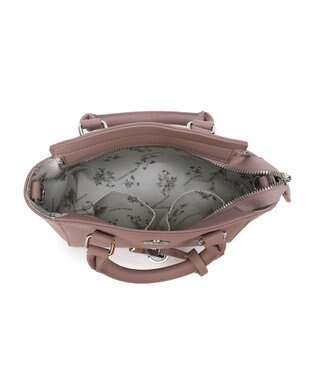 style code 【MERCURYDUO/マーキュリーデュオ】メタルアイレット　ミニハンドバッグ スモーキーピンク