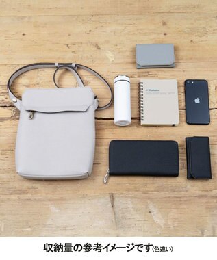 GOTAIRIKU 【ETIAM】シュリンク 縦型ショルダーバッグ《Grace》 ブラック系