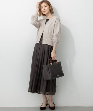 23区 アクリルハンドル バッグ グレー系