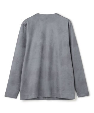 JOSEPH HOMME 新素材【ストレッチ/光沢感】レザーライクジャージー　カーディガン ライトグレー系