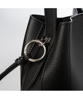 UNBILLION カシュカシュ cachecache / シボ合皮ミニバゲットバッグ ブラック