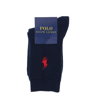 NAIGAI POLO RALPH LAUREN ポロ ラルフ ローレン｜子供 男の子 女の子 キッズ ボーイズ ガールズ｜ワンポイント刺繍 綿混｜リブ クルー丈 スクールソ ミッドナイトブルー