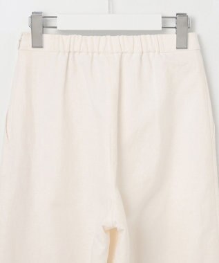 23区 L 【洗える】リネンエンブロイダリー ワイドパンツ ホワイト系