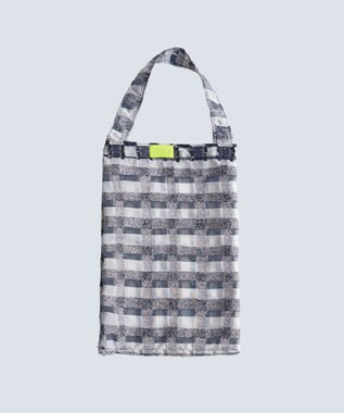 COQ ウォーターチェック リバーシブルミニバッグ B5サイズ ブラック