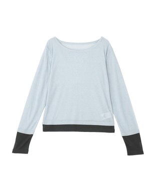 earth music&ecology SET2点ハイショクシアータンクトップ+ロンT Gray Mixture