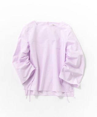 23区 L 【Oggi4月号掲載/洗える】CANCLINI デザインスリーブ ブラウス ラベンダーストライプ