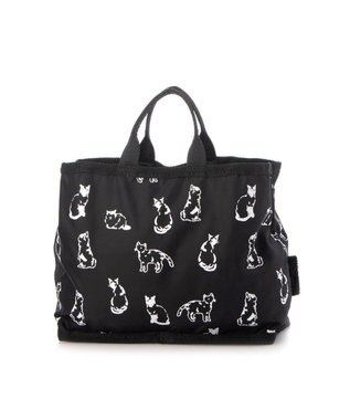 UNBILLION カシュカシュ cachecache / キャットプリントバッグインバッグ ブラック