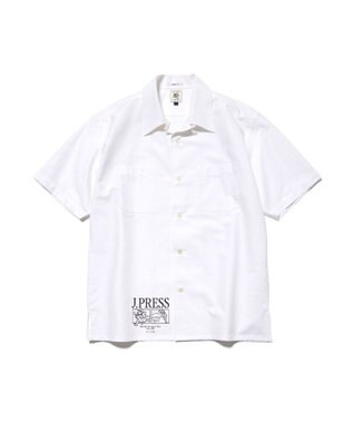 J.PRESS MEN 【AaronChang】【UNISEX】コットンダンガリー オープンカラーシャツ / Baggy-Fit