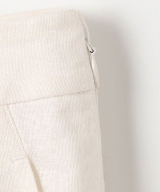 23区 L 【洗える】リネンエンブロイダリー ワイドパンツ ホワイト系