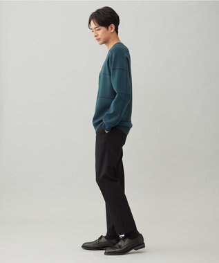 UNFILO MENS 【OCEANS 雑誌・web・YouTube 掲載】FLANNEL TOUCH 機能美パンツ スリム ブラック