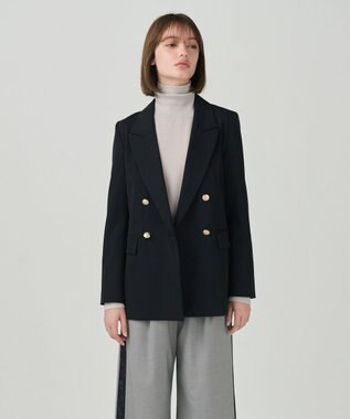 GRACE CONTINENTAL ダブルブレストstジャケット ブラック