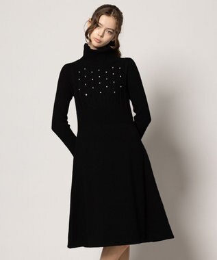 TOCCA 【洗える】ICE BOX ニットドレス ブラック系