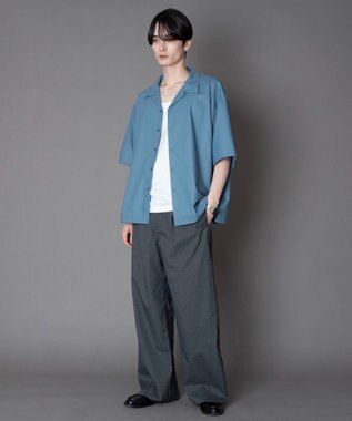 WEGO カバーフィットバルーンスラックス グレーストライプ