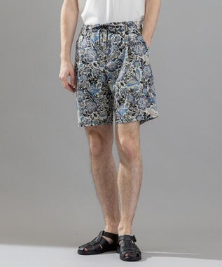 新柄【洗える/ストレッチ/シワになりにくい】クールドッツストレッチ メキシカントプリント ショートパンツ/ BERMUDA