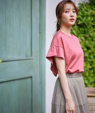 ANY SIS 【UVケア・接触冷感】冷感 Tシャツ ピンク