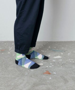 TRICOTE PAINT LINK SOCKS／ペイントリンクソックス 32BLUE