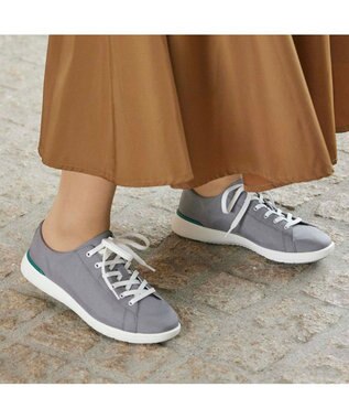 ing <ing>晴雨兼用ローカットスニーカー グレー