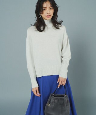 組曲 ウールカシミヤミックス ロールネック ニット 【WEB限定】シルバーグレー系9