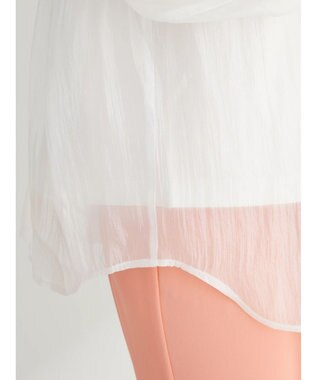 Green Parks ・ＥＬＥＮＣＡＲＥ　ＤＵＥ　シアーバックリボンチュニック Off White