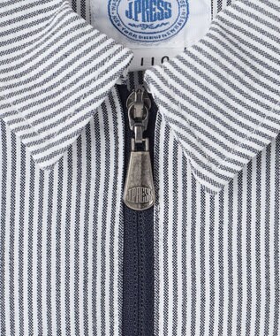 J.PRESS KIDS 【110-130cm】ステンカラー  ライトアウター ネイビーストライプ系