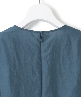 23区 【洗える】プリーツコンビ ワンピース ダークグリーン系