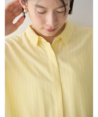 AMERICAN HOLIC サラックールフレンチスリーブシャツ Stripe Yellow
